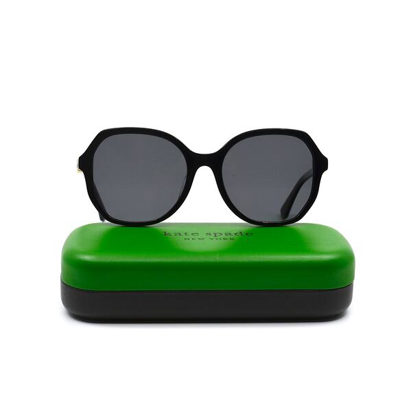 NEW KATE SPADE LOURDES/F/S 3H2 BLACK GREY POLARIZED AUTHENTIC SUNGLASSES - Picture 6 of 12